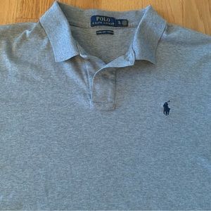 Polo by Ralph Lauren Mens XL Gray Pima Soft Touch Polo Short Sleeve